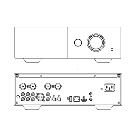 TDAI-1120 technical drawings