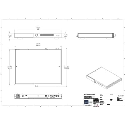 Lyngdorf CD-2 technical drawings