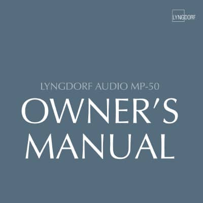 Lyngdorf MP-50 owner’s manual (4 languages)