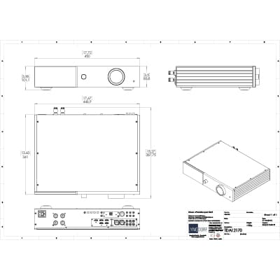 Lyngdorf TDAI-2170 technical drawings