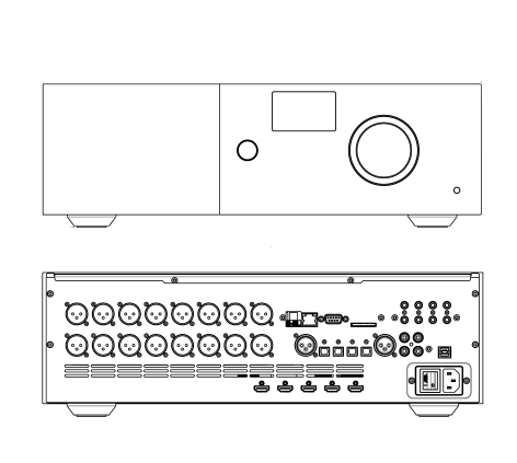 Lyngdorf MP-40 technical drawing