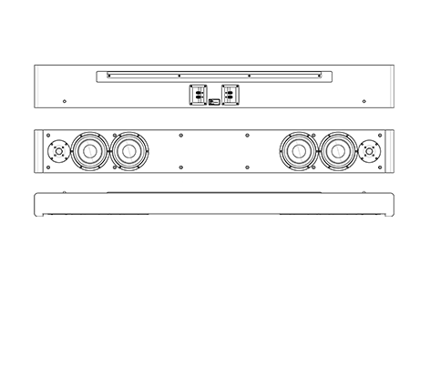 Lyngdorf SB-75 technical drawing