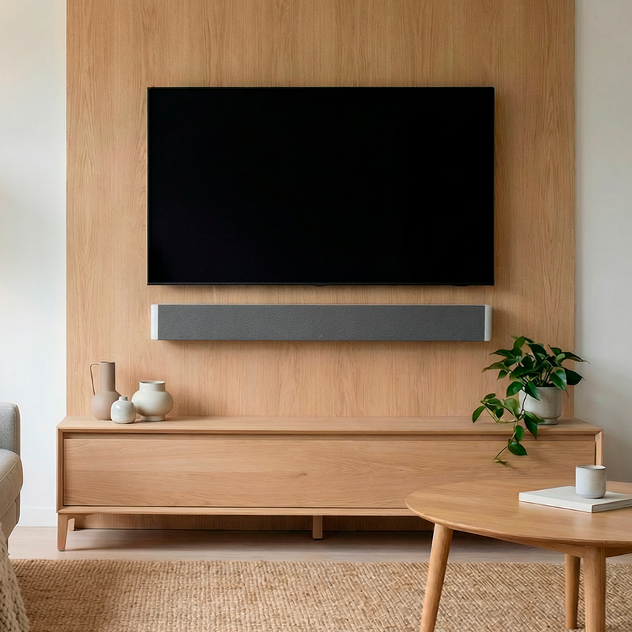 Lyngdorf SB-75 soundbar in living room