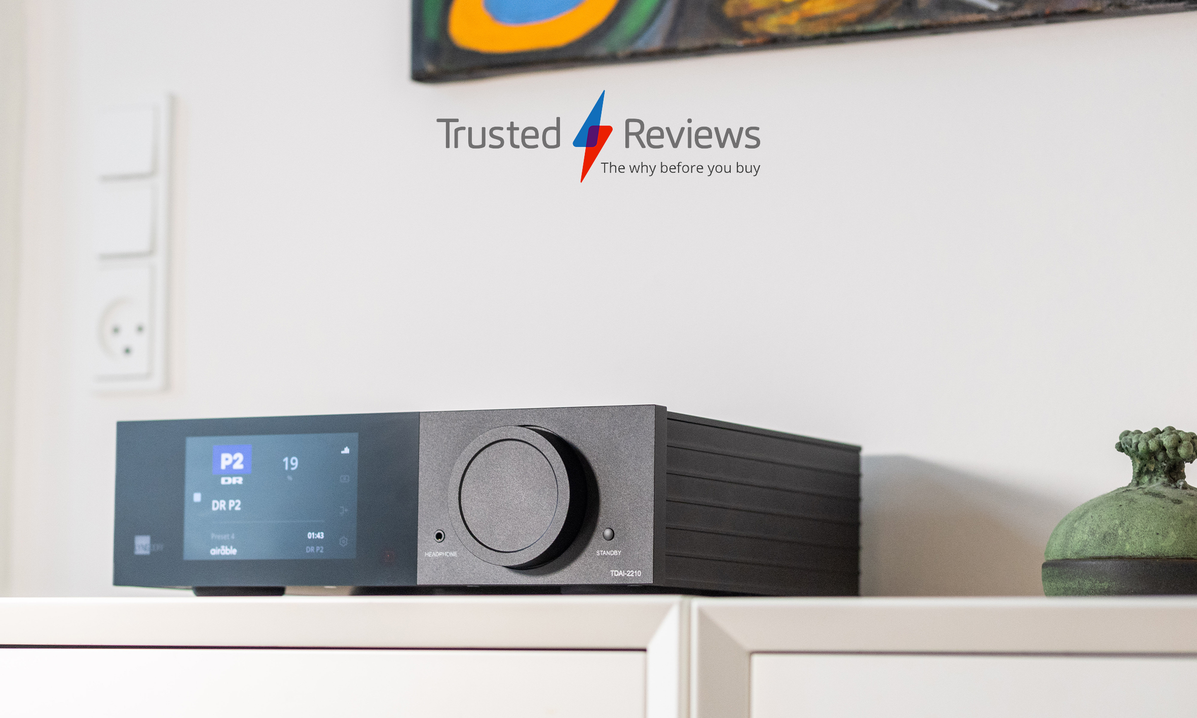 Lyngdorf TDAI-2210 integrated amplifier featured in a Trusted Reviews review