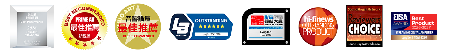 Awards for Lyngdorf TDAI-2210