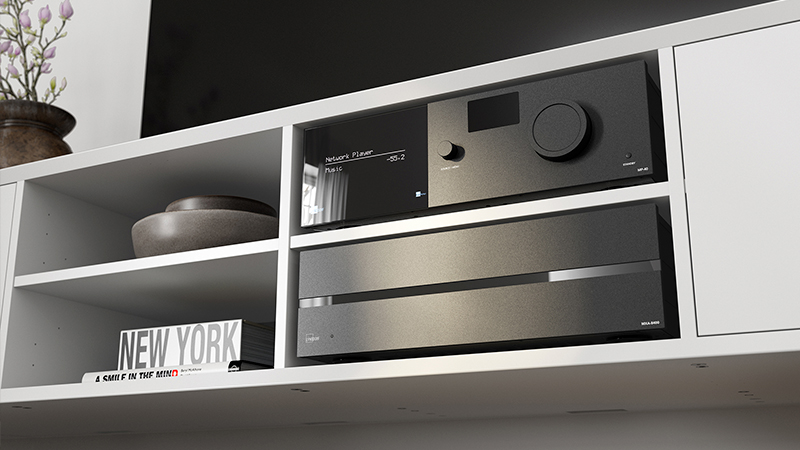 Lyngdorf MXA-8400 and MP-40 in furniture