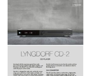Lyngdorf CD-2 fact sheet