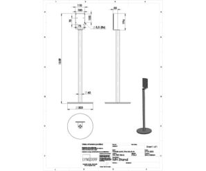 MH stand technical drawings