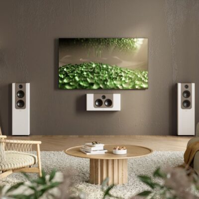Environment_FR-2_and_LCR-2_White_Brown_Speakers_brown_wall.jpg